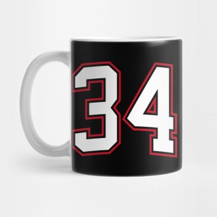 Number Thirty Four 34 Mug